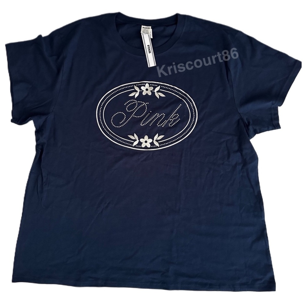 VSPINK Bling Navy Blue Limited Edition Tee NEW WITH TAGS - Picture 4 of 17